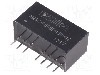 Convertor de tensiune, DC-DC, intrare 4,5...9V DC, iesire 5V DC, putere 3W, AIMTEC - AM3G-0505DH30-NZ