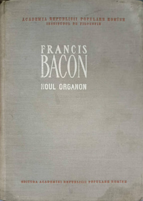 NOUL ORGANON-FRANCIS BACON foto