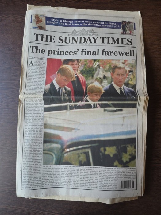 The princes final farewell - The Sunday Times - 07.09.1997