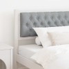 VidaXL Tăblie cap Altele Alb și gri deschis 100 cm Lemn masiv de pin 879028