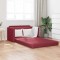 vidaXL Pat canapea bordo 124 x 71 x 78 cm Piele artificiala 4106711