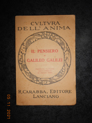 IL PENSIERO DI GALILEO GALILEI (1909) foto