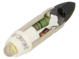 Lampă LED alb cald T5 24VDC 24VAC plastic 3mm -20&divide;60&deg;C