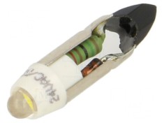 Lampă LED alb cald T5 24VDC 24VAC plastic 3mm -20&divide;60&deg;C