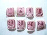 Serie mica Ungaria 1946 Porto , 8 valori (din 9val.)
