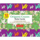 ORIGAMI CRANES NOTE CARDS 12 CARDS.