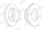 Disc Frana JURID 567765J Mercedes-Benz Tourino