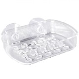 Suport Săpun, Model Ventuza, Dimensiuni 11x10 cm, Transparent, Oem
