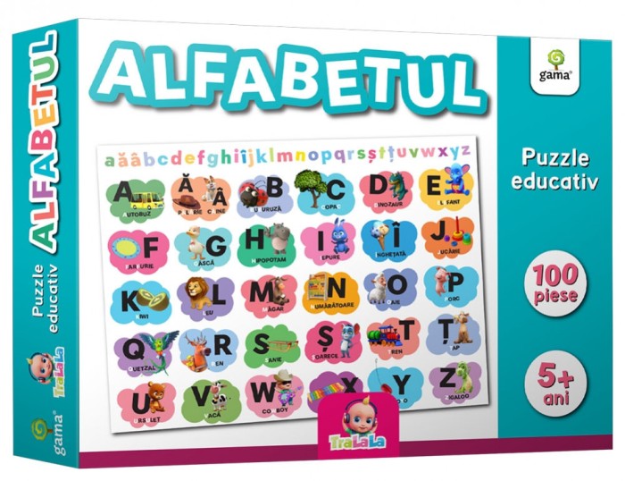 Alfabetul Puzzle Educativ, - Editura Gama