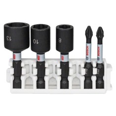 Bosch Set chei tubulare hexagonale 8-13mm + biti impact, 50mm ProAdvanced PowerfulTools