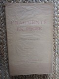 FRAGMENTS EN PROSE par RAINER MARIA RILKE , 1929