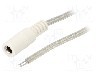 Cablu alimentare DC, cabluri, DC 5,5/2,5 soclu, transparent, 0,25m, BQ CABLE - DC.CAB.8410.0020