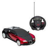Vehicul RC Bugatti Veyron 16.4 Grand Sport Rosu cu Volan, Plastic