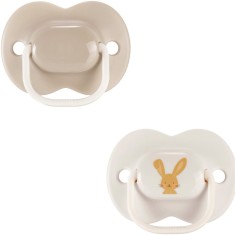 Suzeta ortodontica Tommee Tippee Anytime, 6-18 luni, Iepuras, 2 buc