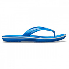 Slapi Crocs Crocband Flip Albastru - Bright Cobalt/White