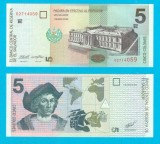 El Salvador (p#147) 5 Colones 1998 UNC &#039;Columb&#039; serie: 02714059