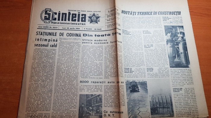 scanteia 20 aprilie 1964-moartea lui george vraca,art. pictorul bradut covaliu