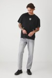 Medicine tricou din bumbac culoarea negru, cu imprimeu