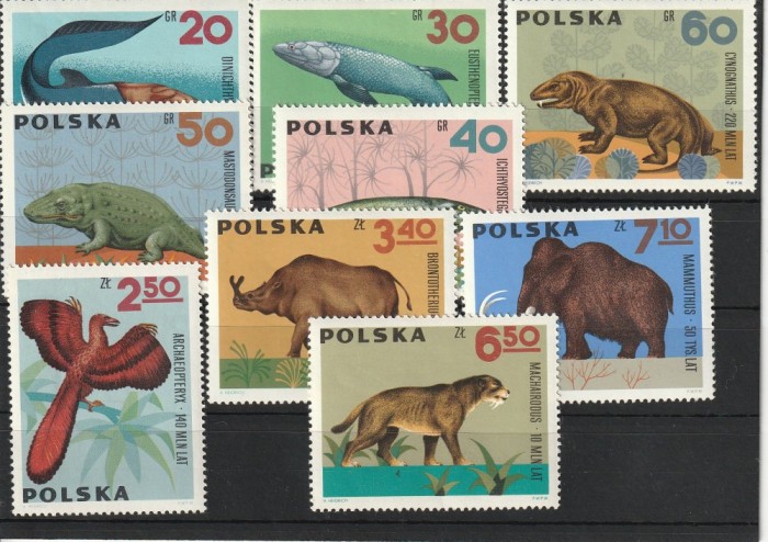 Fauna ,animale preistorice ,Polonia.