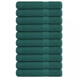 VidaXL Prosoape pentru saună 10 buc Verde 360 g/m&sup2; 100% bumbac