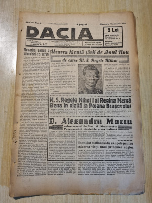Dacia 7 ianuarie 1942-regele mihai la poiana brasov,antonescu cadou de la hitler foto