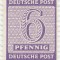1945, 6 Pfennig - Numeral - Ocupația sovietică &icirc;n Saxonia de Vest - Germania