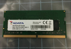 Memorii Ram Laptop Adata 4GB DDR4 PC4-2400T AM1P24HC4R1 foto