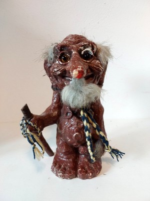 Trol NyForm Troll Handmade in Norway, ceramica, 24cm inaltime, vintage foto