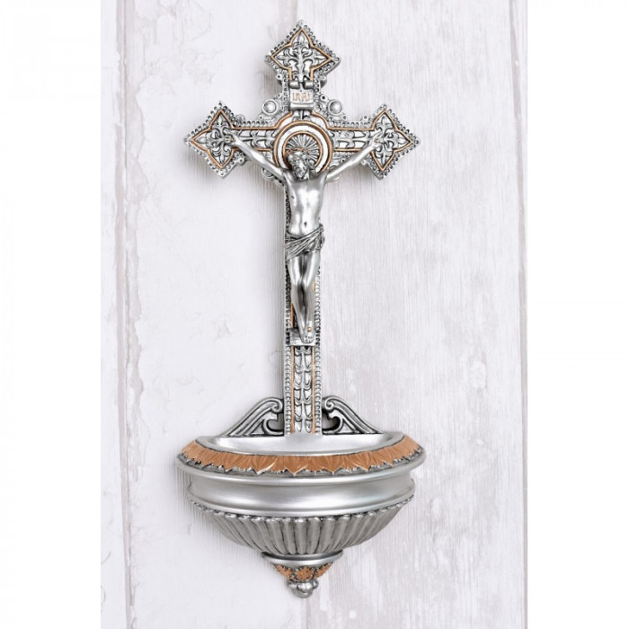 Crucifix din ceramica cu broz cu Isus WU75371AB