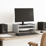 VidaXL Suport de monitor, gri sonoma, 42x24x16 cm, lemn prelucrat