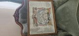 Afis patriotic , raritate interbelica - ROMANIA INTREGITA - TARILE ROMANE - UNITE PE VECIE , de Lascar Tarabuta , an 1920 , 48 x 67 cm