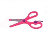 Foarfeca din plastic pentru copii, Plastic, Fucsia, 13.5 cm