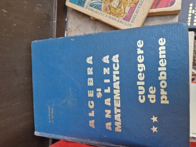Algebra și analiză matematică 2 vintage foto