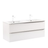Masca Chiuveta Baie Leziter Vario Trim 120, Alb, Suspendata, 120x52x46 cm, Chiuveta Ceramica