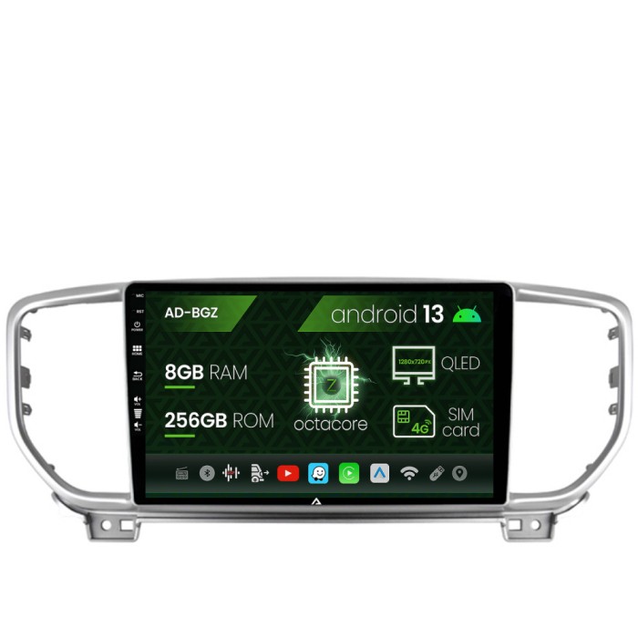 Navigatie Kia Sportage (2018+), Android 13, Z-Octacore 8GB RAM + 256GB ROM, 9 Inch - AD-BGZ9008+AD-BGRKIT150