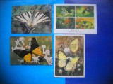 HOPCT LOT NR 403 FLUTURI -FAUNA -4 CARTI POSTALE-NECIRCULATE