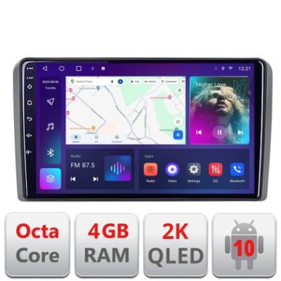 Navigatie Audi A3 8P C-049 Android Octa Core Ecran 2K QLED GPS 4G 4+32GB 360 KIT-049+EDT-E409-2K CarStore Technology foto