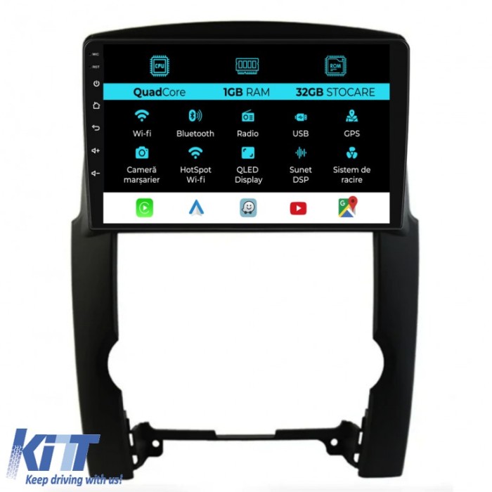 Navigatie Dedicata Kia Sorento (2009 - 2012), 9Inch, 1Gb Ram, 32Gb Stocare, Carplay Performance AutoTuning