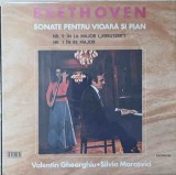 Disc vinil, LP. SONATE PENTRU VIOARA SI PIAN. VALENTIN GHEORGHIU. SILVIA MARCOVICI-LUDWIG VAN BEETHOVEN-218391, Electrecord