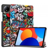 Husa pentru Xiaomi Redmi Pad SE 8.7, Techsuit, FoldPro Urban Vibe, Multicolor