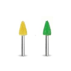 KUŽEL-pr.6,4 mm,stopka 3mm, Granulatie Saburr ASPRA - VERDE