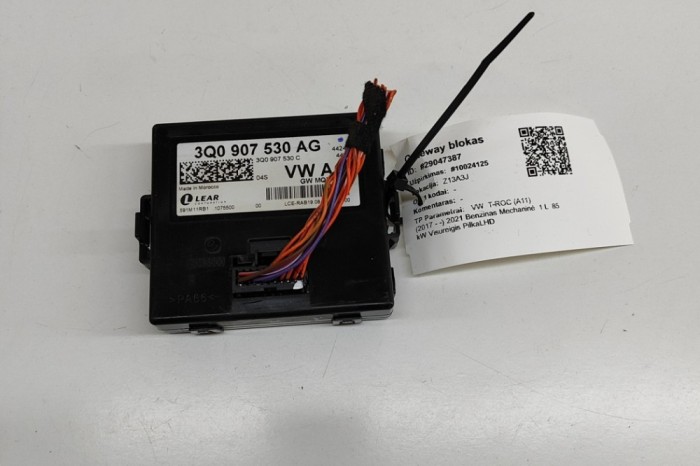 Unitate de control Gateway VW T-ROC A11 2021 OEM: 3Q0907530AG,3Q0907530C | 29047387