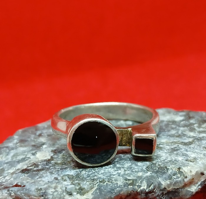 inel din argint 925 cu onix