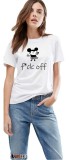 Tricou dama alb - f*ck off Mickey Mouse - 2XL, THEICONIC