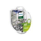Set 2 Becuri Far Philips H7 55W 12V Long Life EcoVision, Lumina Halogen, Durata Lunga