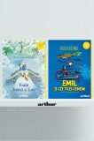 Cumpara ieftin Pachet școlar clasa a IV-a (Emil şi cei trei gemeni, Frații inimă de leu) - Erich K&auml;stner, Astrid Lindgren