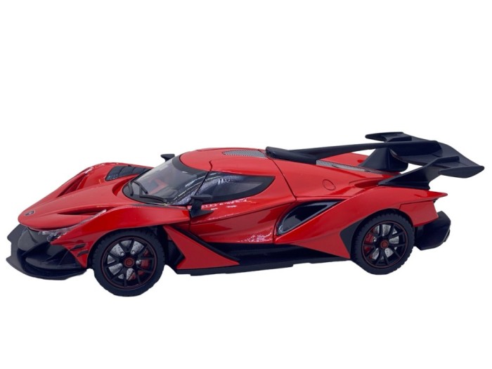 Macheta Apollo IE Hyper car rosu 1:24 cu sunet, lumini, deschide usi si capote