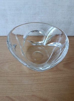 Fructiera mica din cristal foto