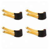 Cumpara ieftin Set 4 benzi de schimb pentru praștie, DEPOX&reg;, latex/piele, galben, 32 cm
