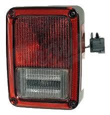 Stop spate lampa Jeep Wrangler (JK), 07.2006-12.2017, spate,omologare SAE, cu suport bec, tip USA, 55077890AC; 55077890AD; 55077890AG, Dreapta foto